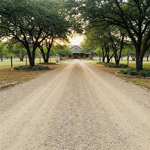 Gravel driveway